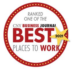 Ranked one of the best places to work - Central New York Business Journal